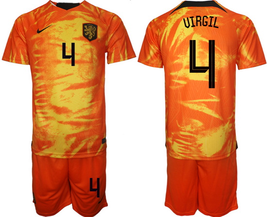 Men FIFA 2022 Netherlands Soccer Jersey 074