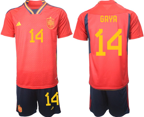Men FIFA 2022 Spain Soccer Jersey 008