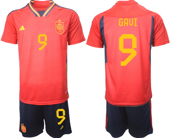Men FIFA 2022 Spain Soccer Jersey 012