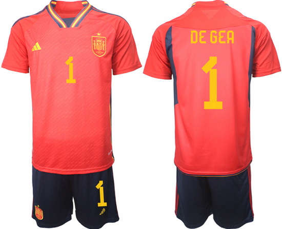 Men FIFA 2022 Spain Soccer Jersey 022