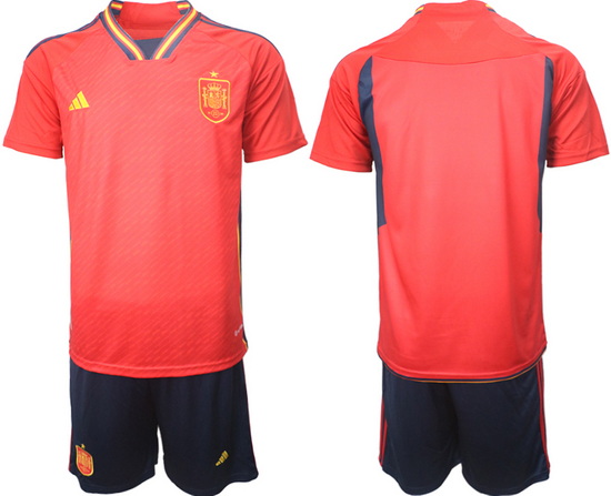Men FIFA 2022 Spain Soccer Jersey 024