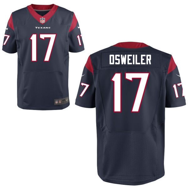 2016 nike New Houston Texans 17 Brock Osweiler navy blue elite jerseys