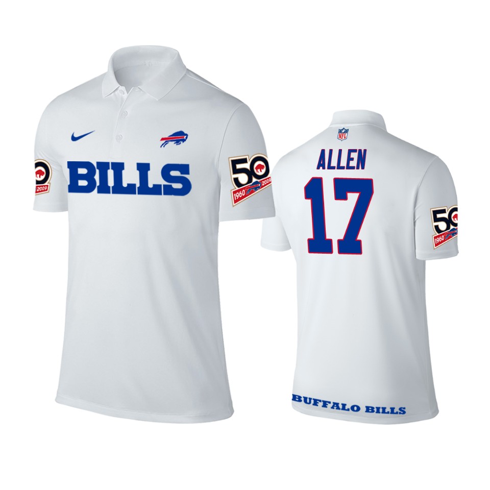17 white josh allen polo