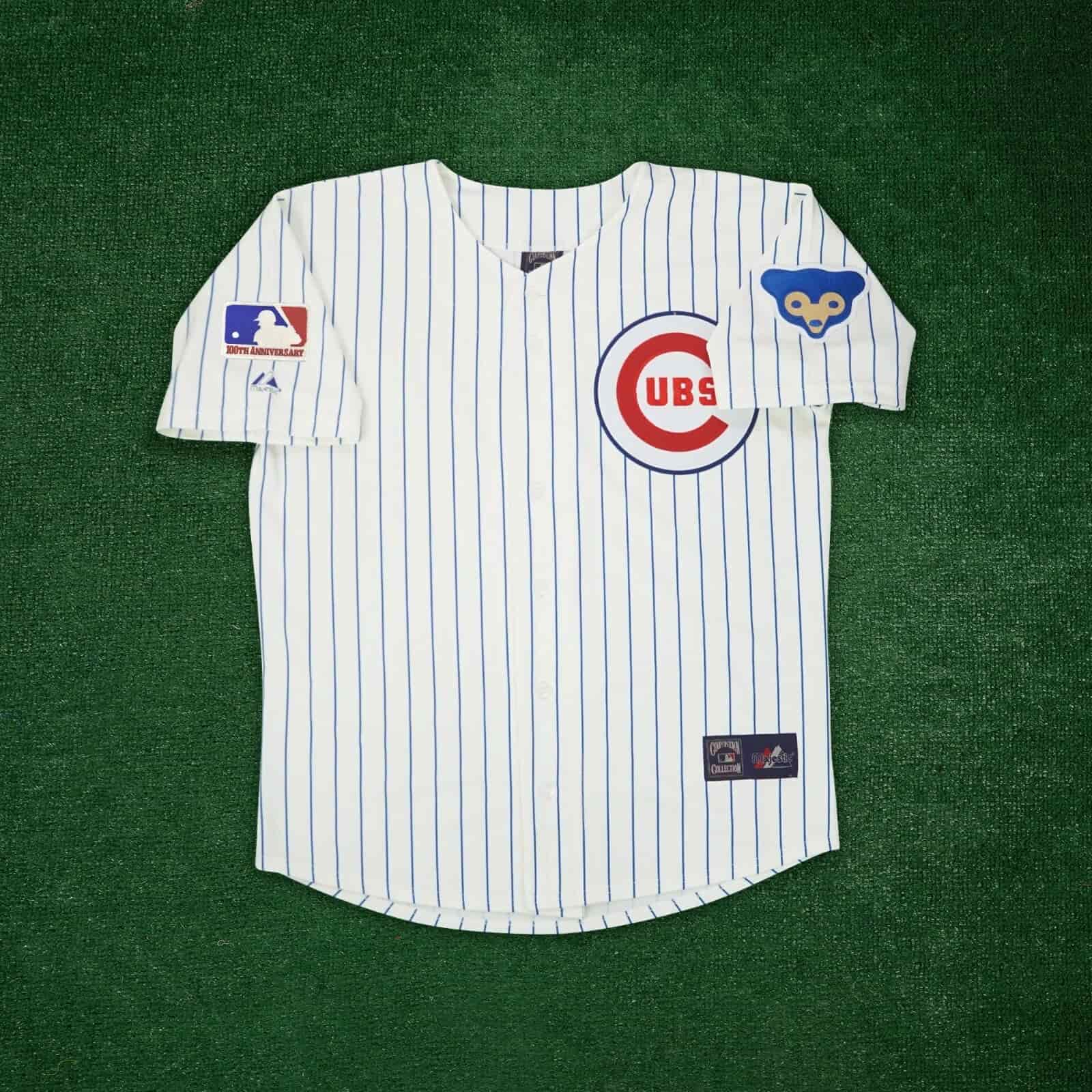 1969 Chicago Cubs Ivory Cooperstown Home Jersey w MLB 100th Patch