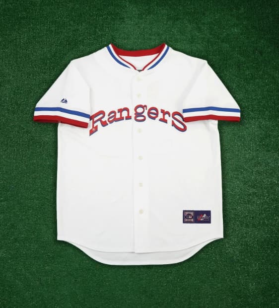 1972 Texas Rangers Cooperstown Men's Home White Throwback Jersey