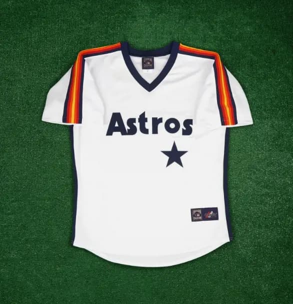1991 Houston Astros Cooperstown Men's Home White Jersey