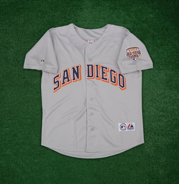 1992 San Diego Padres Men's Grey Road Jersey