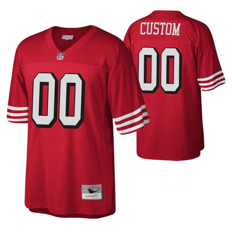 1994 49ers custom throwback jersey scarlet legacy replica stitched