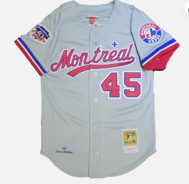 1997 Pedro Martinez Montreal Expos Mitchell & Ness Cooperstown MLB AC Jersey