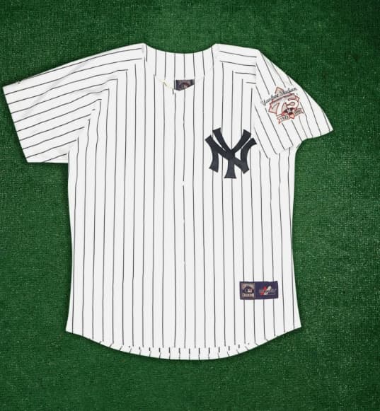 1998 New York Yankees Cooperstown Jersey Yankee Stadium 75th.