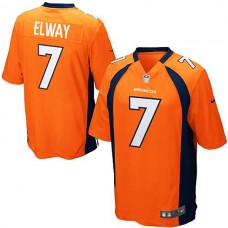 1Denver Broncos #7 John Elway Orange Retired Player Game Jersey