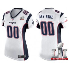 1Women 2017 Super Bowl LI New England Patriots Red Game Customized Jersey