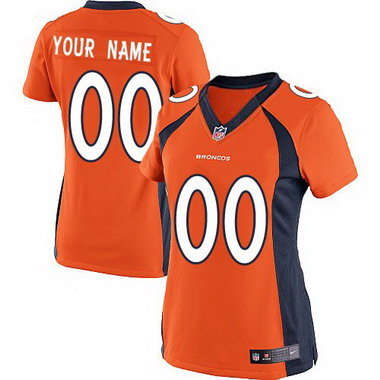 1Women's Nike Denver Broncos Customized 2013 Orange Game Jersey