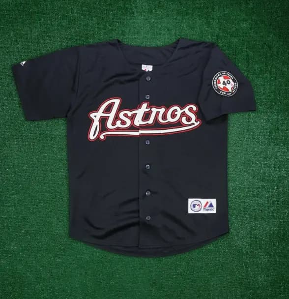 2001 Houston Astros Men's Alternate Black Jersey