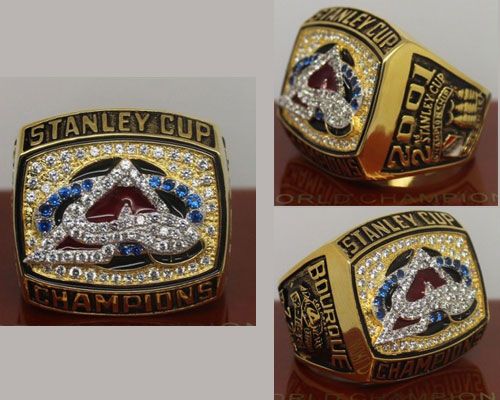 2001 NHL Championship Rings Colorado Avalanche Stanley Cup