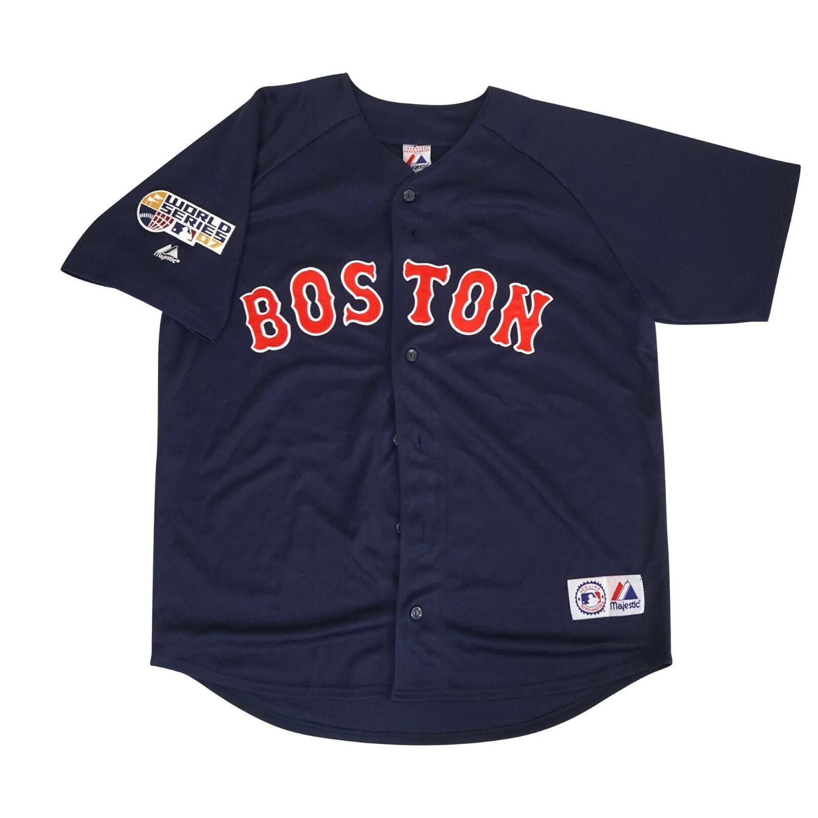2007 Boston Red Sox Alt Navy World Series Jersey Men's