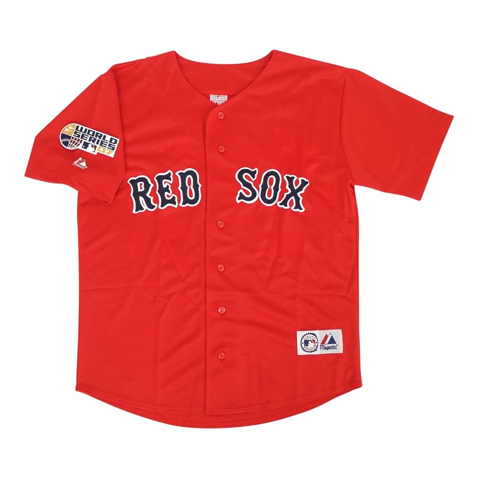 2007 Boston Red Sox World Series Alt Red Men's Jersey