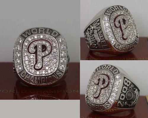 Wholesale Replica Discount MLB Rings Jerseys at Cheap Price - James - 2008 Phillies World Series Ring Replica