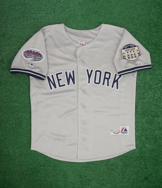 2008 New York Yankees Men's Grey Road Jersey