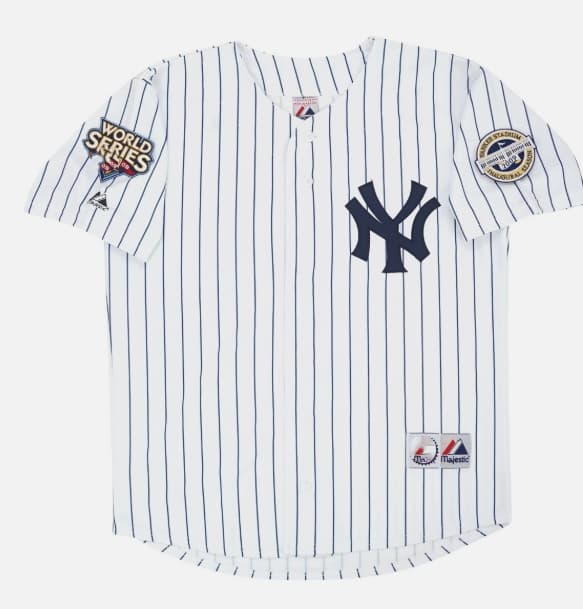 2009 New York Yankees World Series White Home Men's Jersey