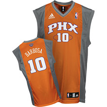 L.Barbosa #10 Phoenix Suns Alternate orange Jersey