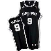 San Antonio Spurs Tony Parker Swingman #9 Road Jersey black