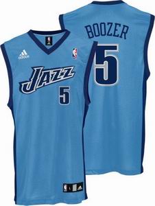 Carlos Boozer #5 Utah Jazz Light Blue