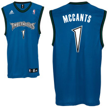 R.McCants #1 Minnesota T-Wolves Adidas Blue Jersey