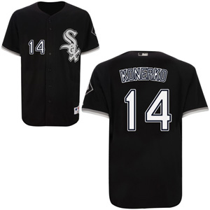 Chicago White Sox 14 Paul Konerko Black