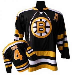 Boston Bruins 4 Bobby Orr 50th Patch Black