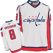 NHL Washington Capitals #8 Alex Ovechkin White Jersey