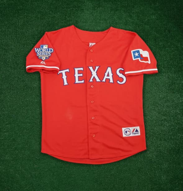 2010 Texas Rangers World Series Men's Alt Red Jersey