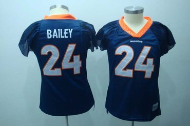 2010 women field flirt fashion jerseys denver broncos 24 bailey jerseys blue
