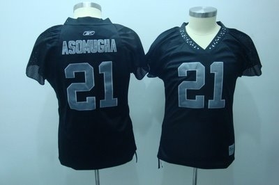 2010 women field flirt fashion jerseys oakland raiders 21 asomugha black