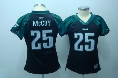 2010 women field flirt fashion jerseys philadelphia eagles 25 mccoy jerseys black