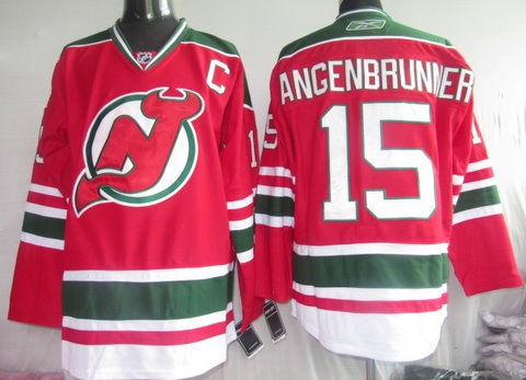 New Jersey Devils 15 Angenbrunner red 3RD