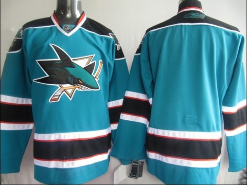 NHL Jerseys San Jose Sharks Blank Blue jerseys