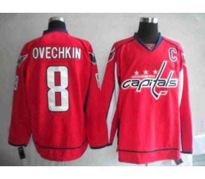 Washington Capitals #8 Alex Ovechkin Red Jersey
