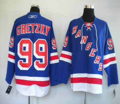 hockey jerseys NY Rangers 99 GRETZKY blue