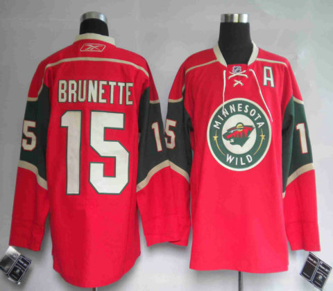 NHL jerseys Minnesota Wild 15# BRUNETTE HAVLAT red