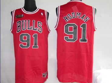 NBA Jersey Chicago Bulls 91# RODMAN red