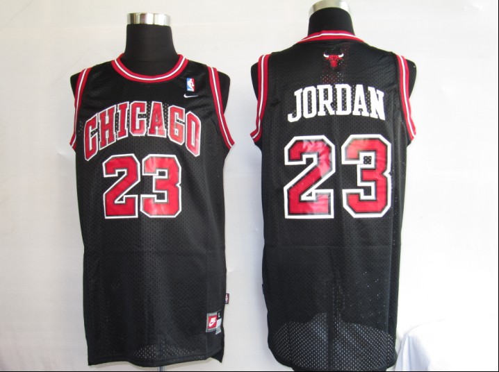 NBA Jersey Chicago Bulls 23# Jordan black [RED NUMBER