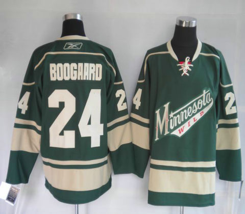 NHL jerseys Minnesota Wild 24# BOOGAARD green