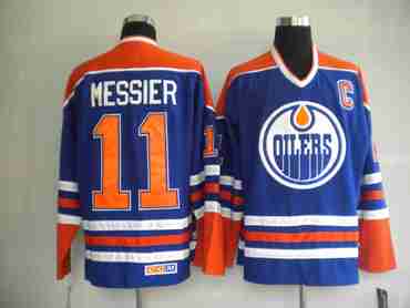 NHL Jerseys Edmonton Oilers 11# MESSIEK Blue