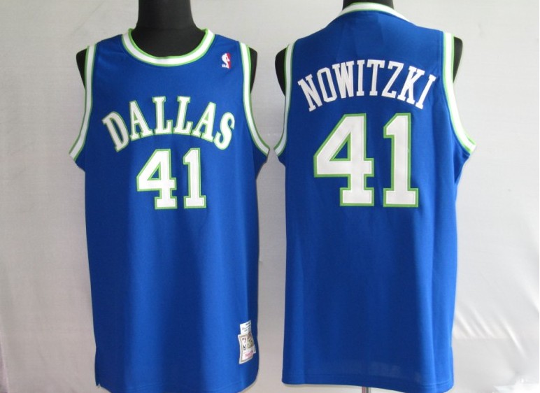 NBA Jerseys Dallas Maverlcks 41# NOWITZKI blue