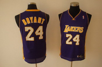 Los Angeles Lakers 24 Bryant purple SWINGMAN jerse