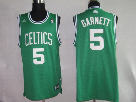 NBA Jerseys Boston Celtlcs 5# GARNETT Green Swingman