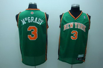 NEW YORK KNICKS 3 McGRADY green SWINGMAN jerseys