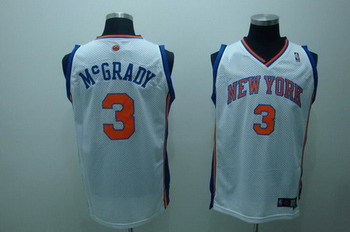 NEW YORK KNICKS 3 McGRADY white SWINGMAN jerseys