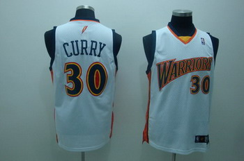 Golden State Warriors 30 Stephen Curry white basketball Swingman Jersey